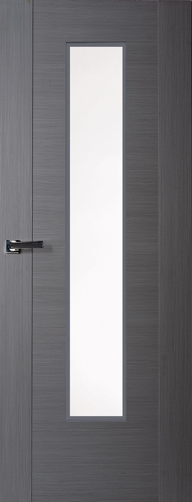 Finewood Zamora 1 Light Fully Finished Grey Internal Door Clear Laminated Glass 2040x726x40mm (ILGZAM1LWL726) Price Comparisons | Compare The Build