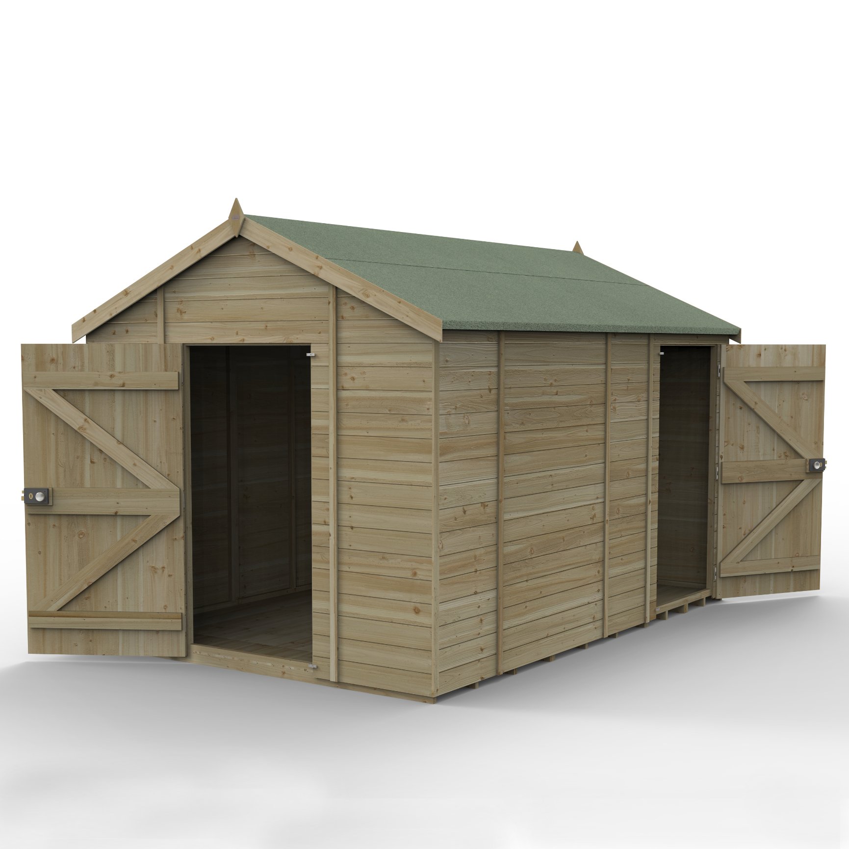 Forest Timberdale 12x8 Apex Shed - No Window - Combo Price Comparisons | Compare The Build
