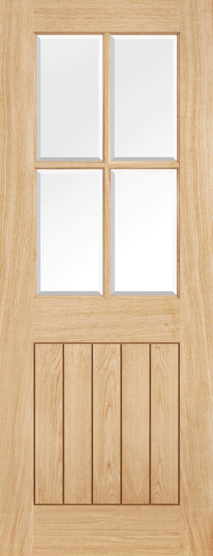 LPD Belize Unfinished Internal Oak Glazed 4L 1981x686x35mm Price Comparisons | Compare The Build