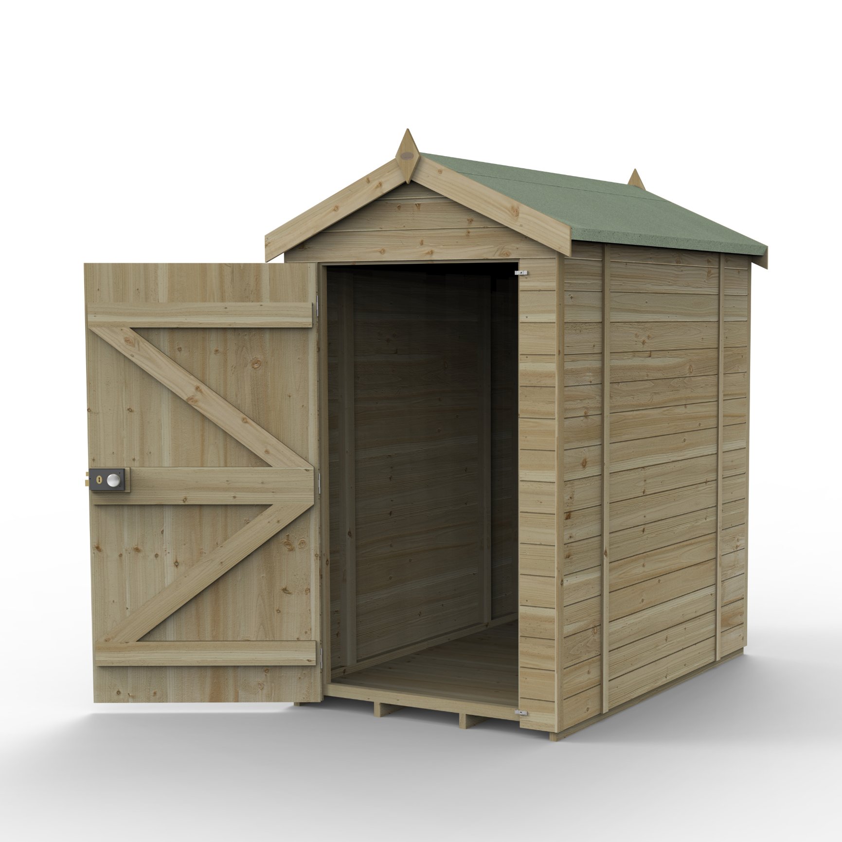 Forest Timberdale 6x4 Apex Shed - No Window Price Comparisons | Compare The Build