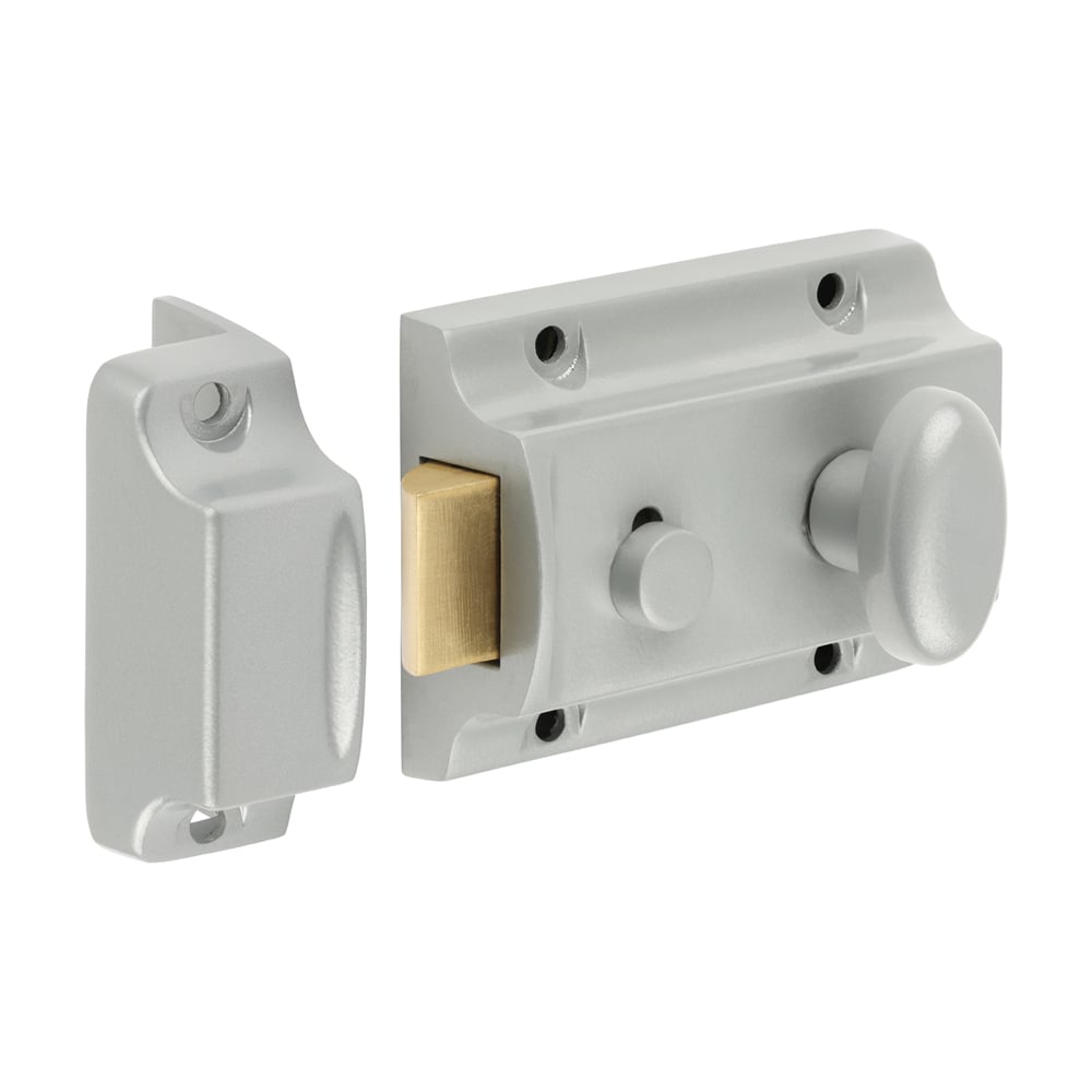 TIMco Traditional Nightlatch Silver 91 case / 60 backset 1 EA Price Comparisons | Compare The Build