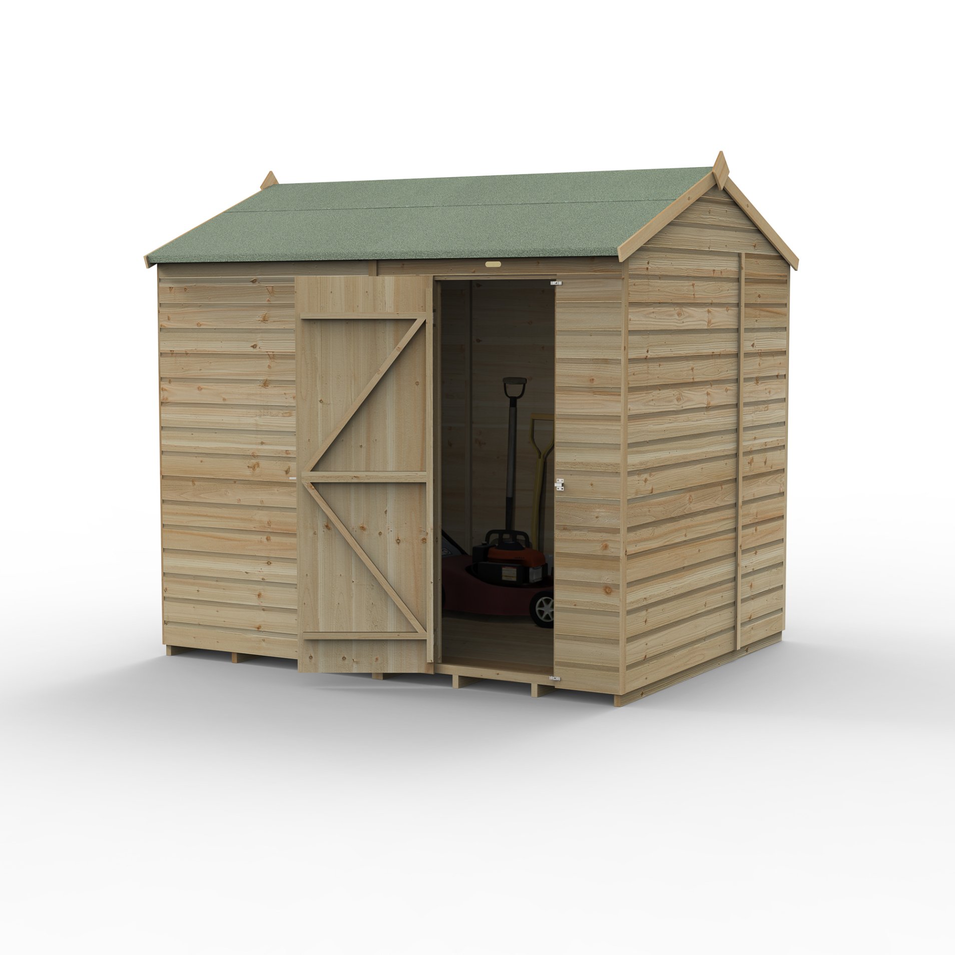 Forest Beckwood 8x6 Reverse Apex Shed - No Windows Price Comparisons | Compare The Build