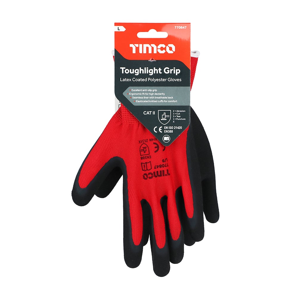 TIMco Toughlight Glove Latex Sandy Large PCK 1 Price Comparisons | Compare The Build