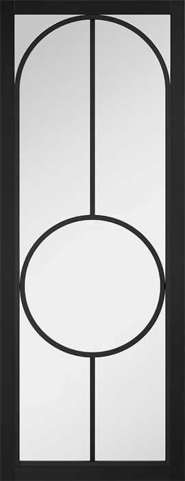 LPD Bowery Internal Pre-finished Black Black Clear Glazed 1981x838x35mm | Compare The Build