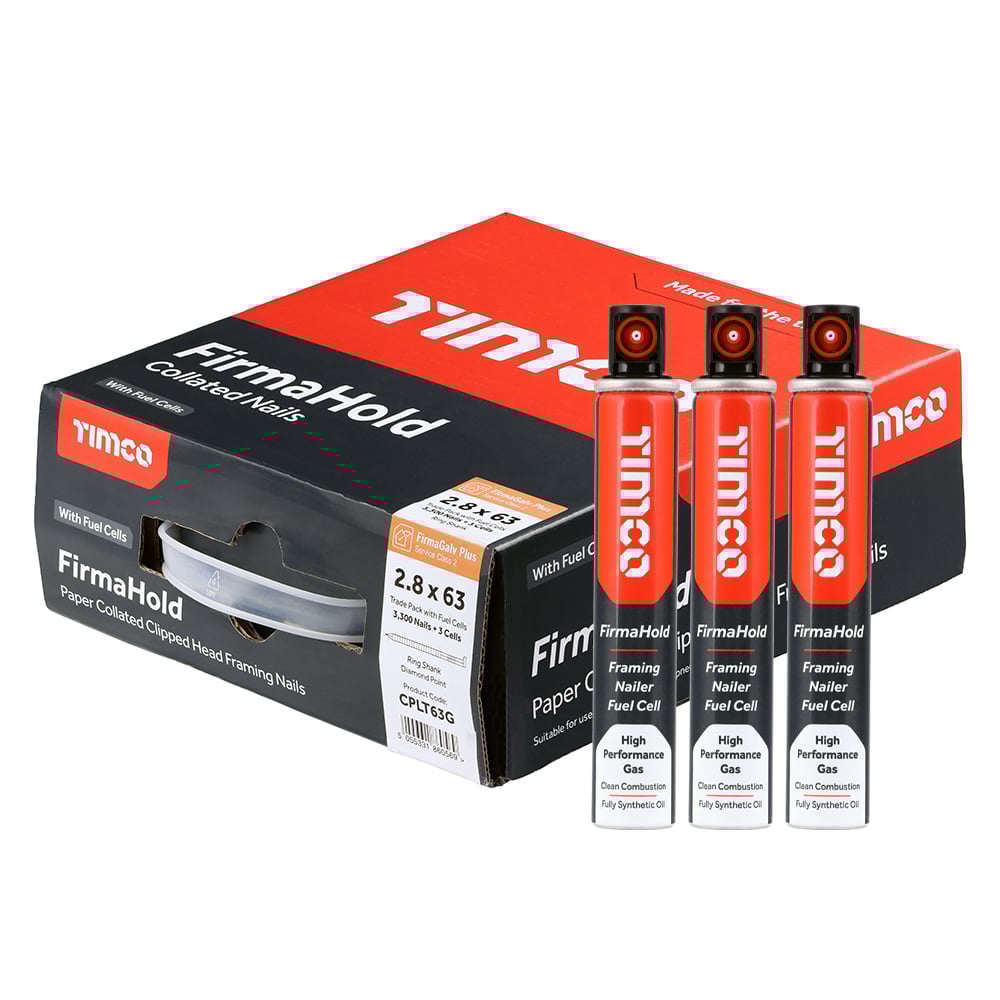 TIMco 2.8x63mm/3CFC CPLT63G FirmaHold Nail & Gas RG - Firmagalv+ (3300/Box) Price Comparisons | Compare The Build