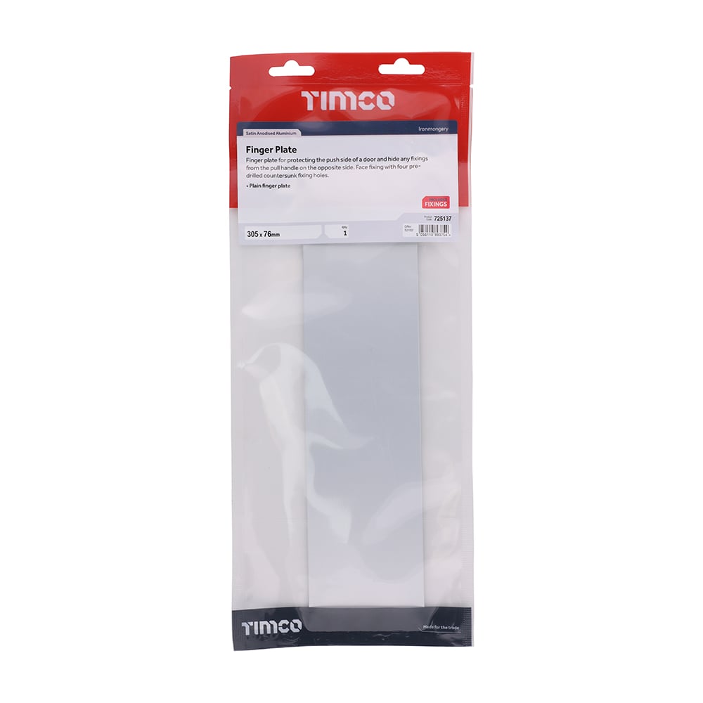 TIMco Finger Plate SAA 305 x 76 1 EA Price Comparisons | Compare The Build