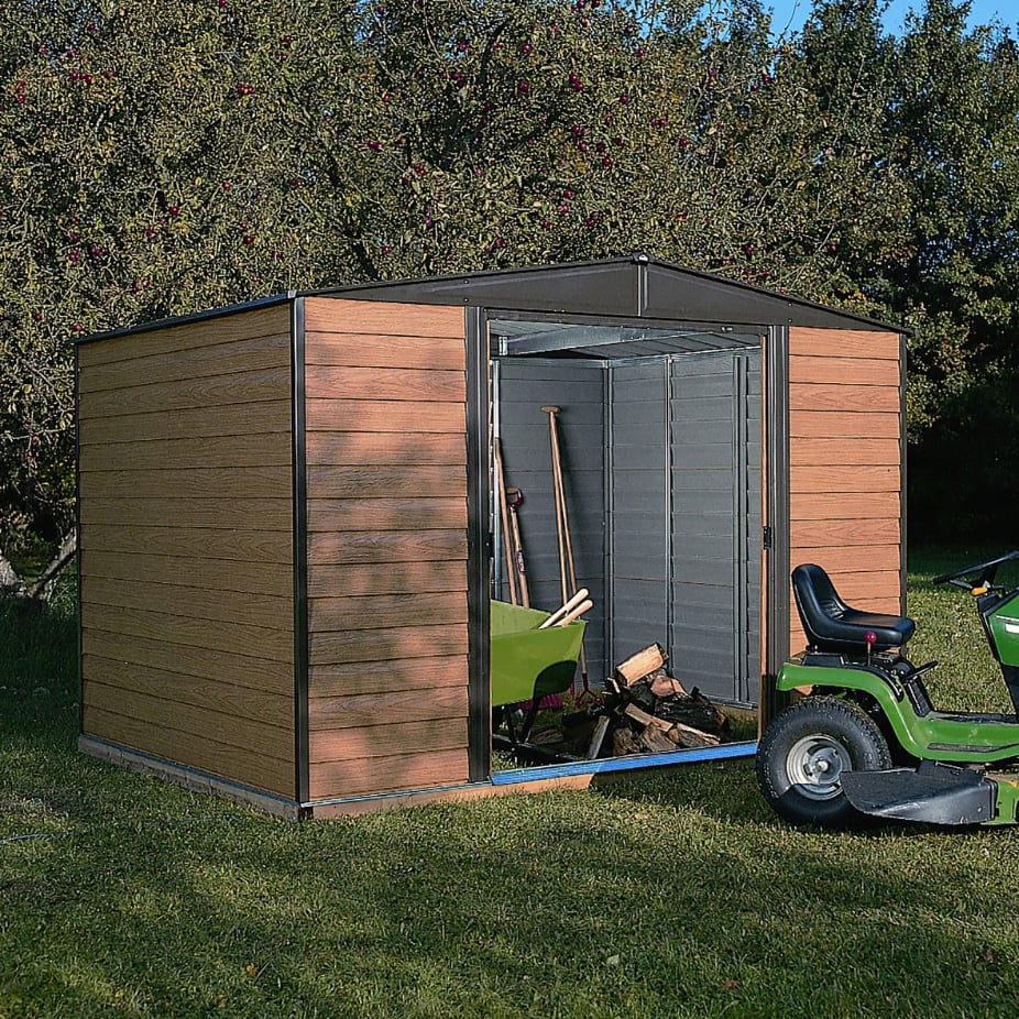 Rowlinson 10x6 Woodvale Metal Apex Shed With Floor Price Comparisons | Compare The Build