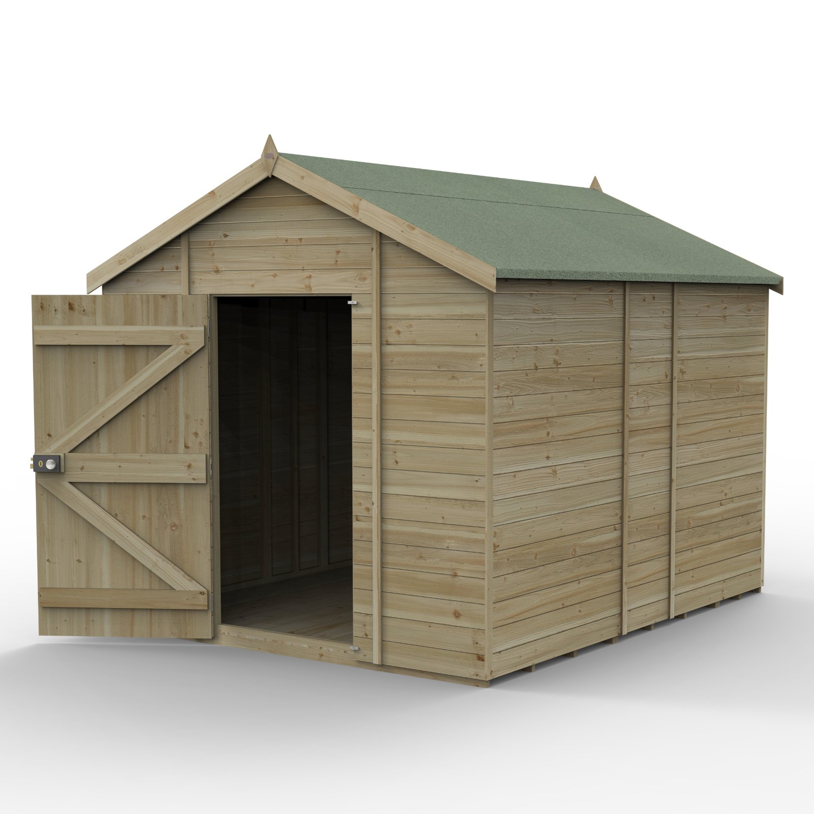 Forest Timberdale 10x8 Apex Shed - No Window (Installed) Price Comparisons | Compare The Build