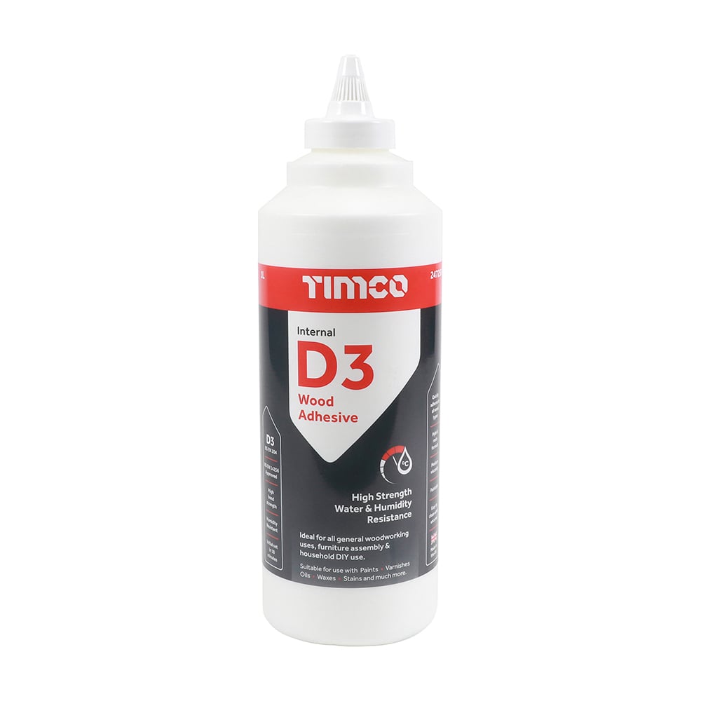 TIMco 247258 Internal D3 Wood Adhesive 1L Price Comparisons | Compare The Build