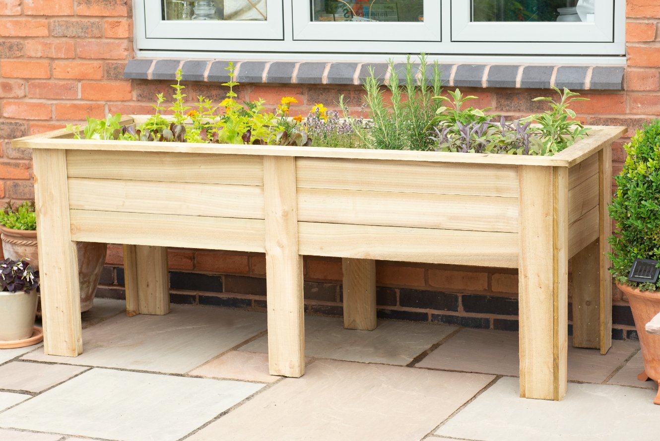 Kitchen Garden Planter - 1m FSC® certified Price Comparisons | Compare The Build