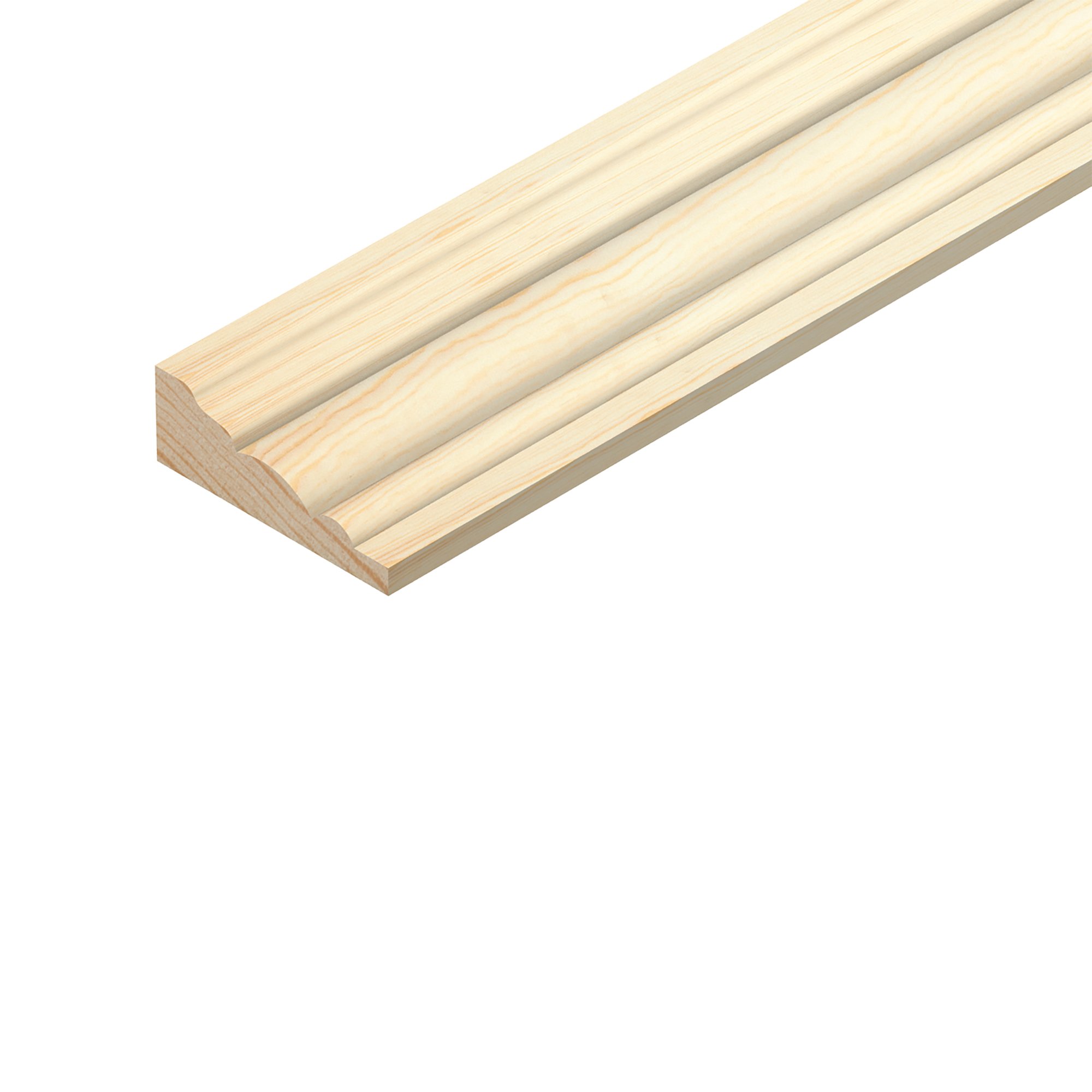 TM796 Pine Barrel Moulding 34x12x2400mm PEFC Price Comparisons | Compare The Build