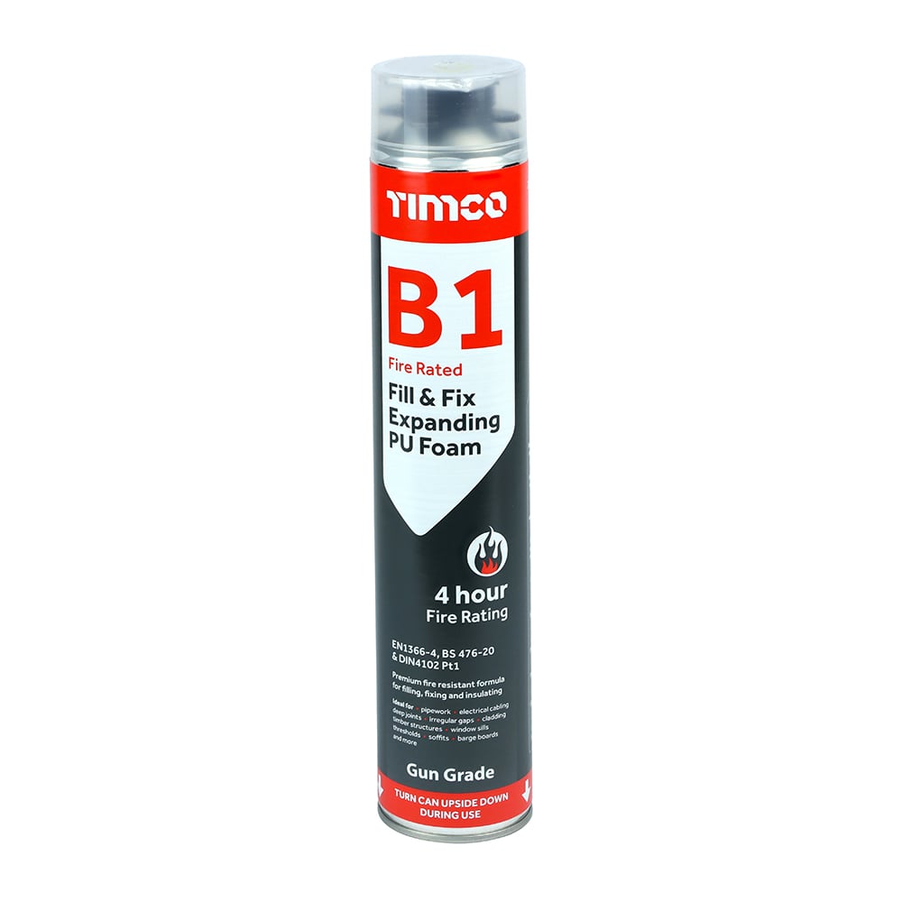 TIMco 247760 B1 Fire Rated Fill & Fix Expanding PU Foam (Gun Grade) Price Comparisons | Compare The Build