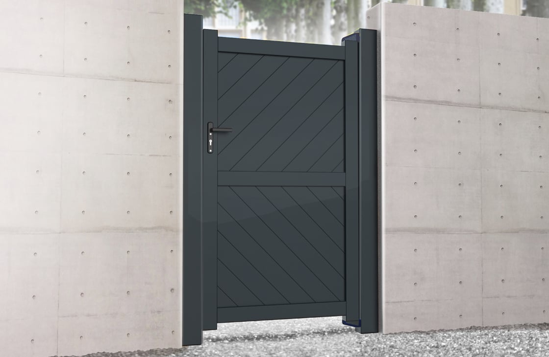 Pedestrian Gate 1200x2000mm Anthracite Grey Price Comparisons | Compare The Build
