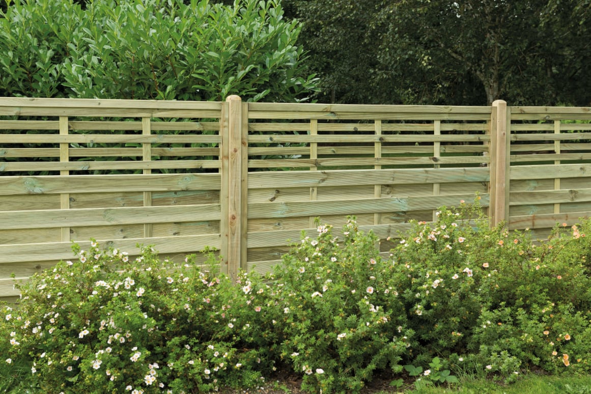 1.8m x 1.2m Pressure Treated Decorative Kyoto Fence Panel - Pack of 3 FSC® certified Price Comparisons | Compare The Build