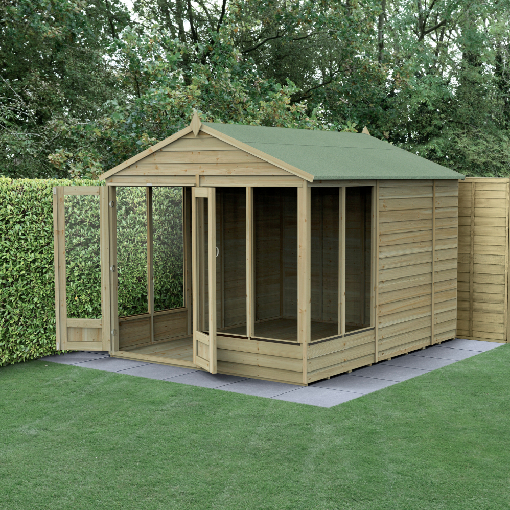 Oakley Overlap  Apex Summerhouse 8x10 FSC® certified (Home Delivery) Price Comparisons | Compare The Build