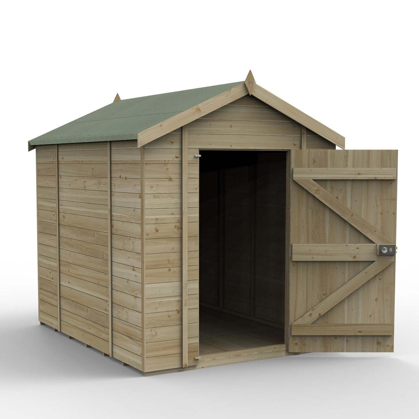 Forest Timberdale 8x6 Apex Shed - No Window Price Comparisons | Compare The Build