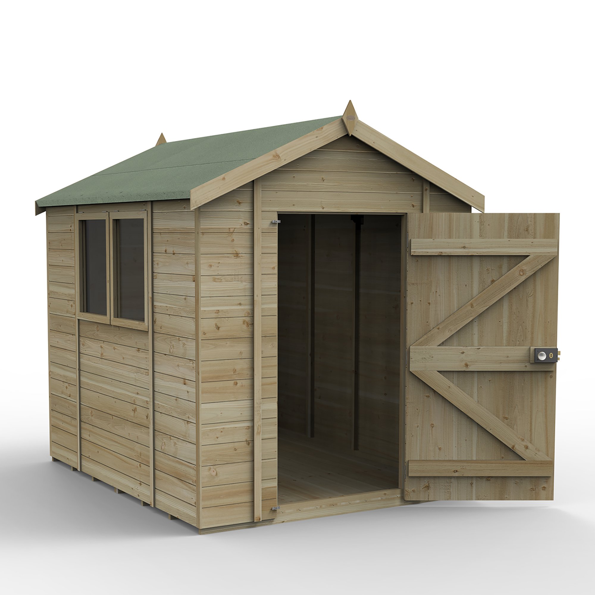 Forest Timberdale 8x6 Apex Shed FSC® certified | Compare The Build