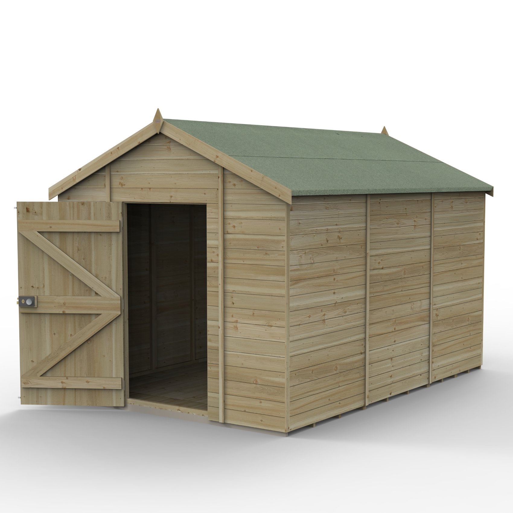 Forest Timberdale 12x8  Apex Shed - No Window Price Comparisons | Compare The Build