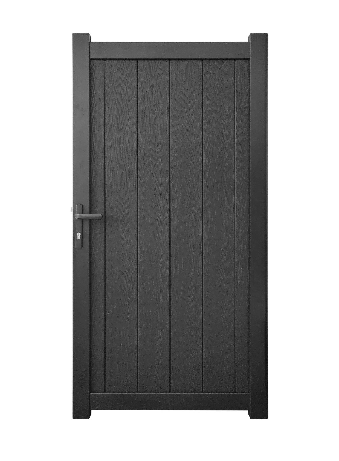 Pedestrian Composite gate 900x1800mm Black | Compare The Build