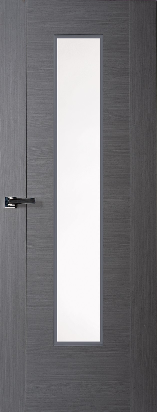 Finewood Zamora 1 Light Fully Finished Grey Internal Door Clear Laminated Glass 2040x826x40mm (ILGZAM1LCF826) Price Comparisons | Compare The Build