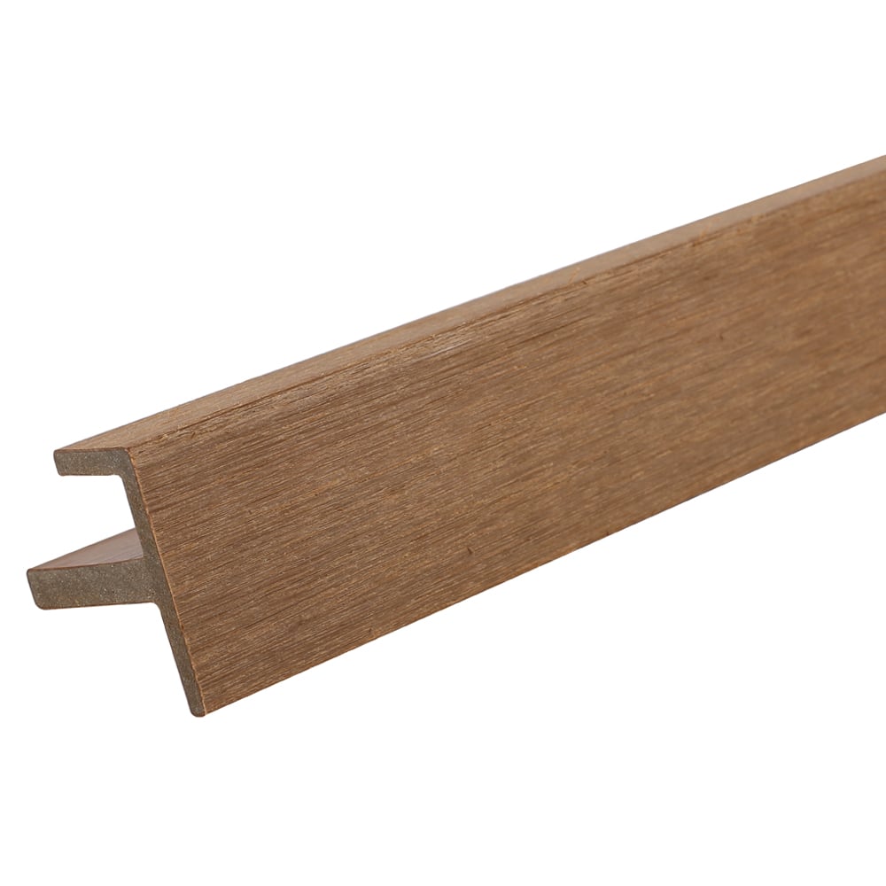 Ultrashield Naturale F-Trim for US31 Wood Grain Cladding - Teak - 3600x47.5x45.5mm Price Comparisons | Compare The Build