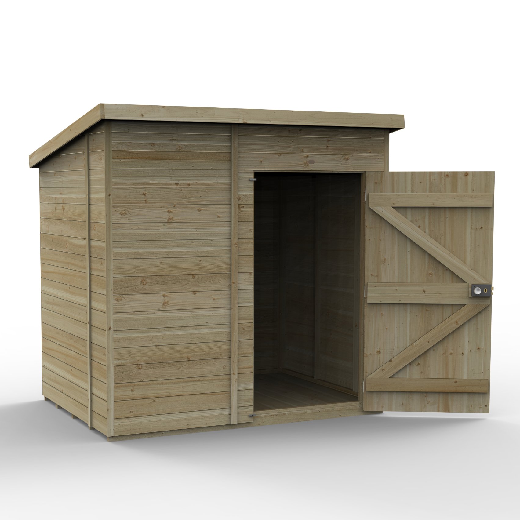 Forest Timberdale 7x5 Pent Shed - No Window (Installed) | Compare The Build