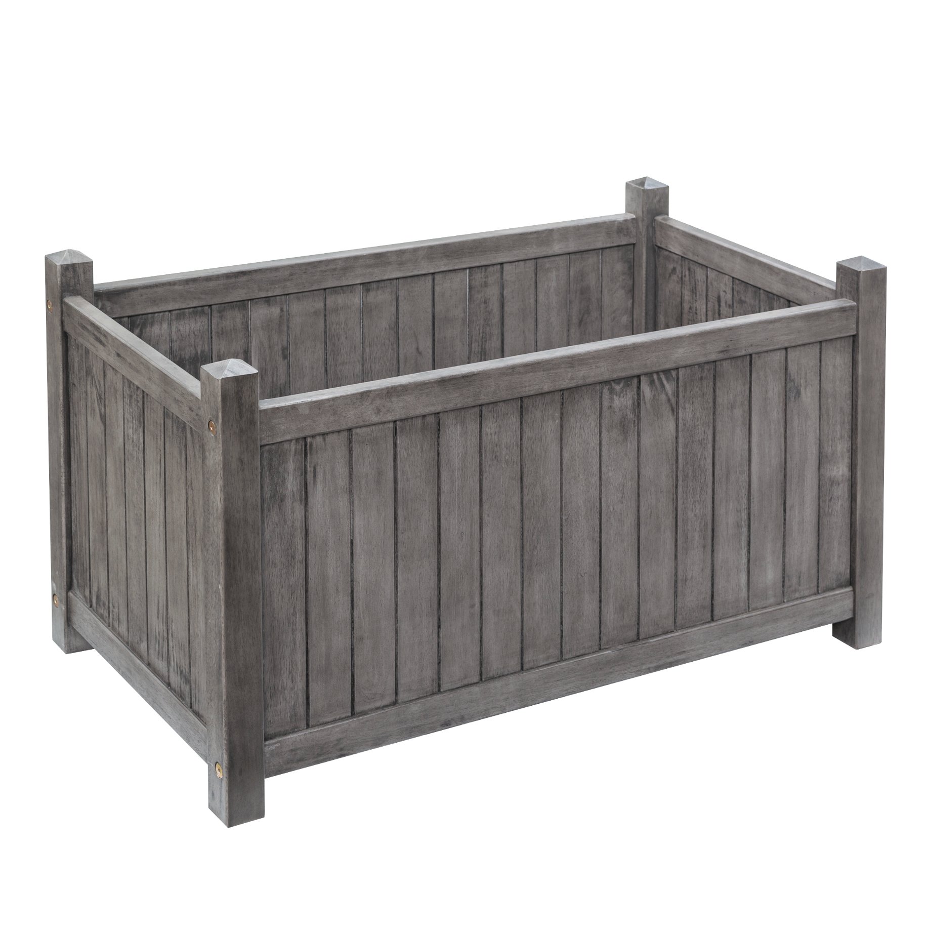Rowlinson Alderley Grey Rectangular Planter Price Comparisons | Compare The Build