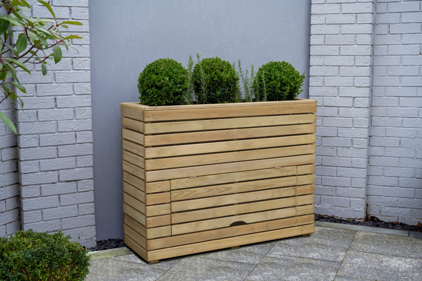 Linear Planter - Tall with Storage FSC® certified Price Comparisons | Compare The Build