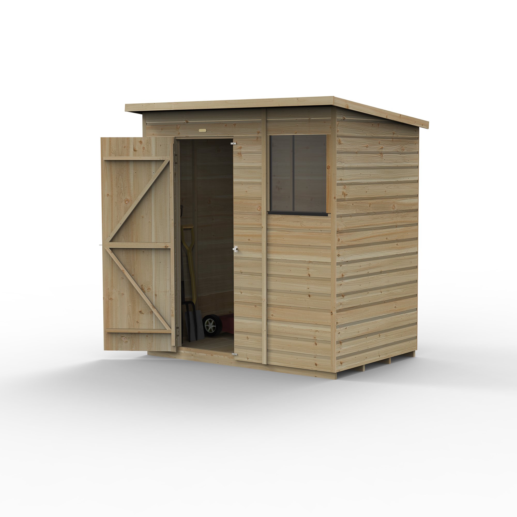 Forest Beckwood 6x4 Pent Shed - 1 Window Price Comparisons | Compare The Build