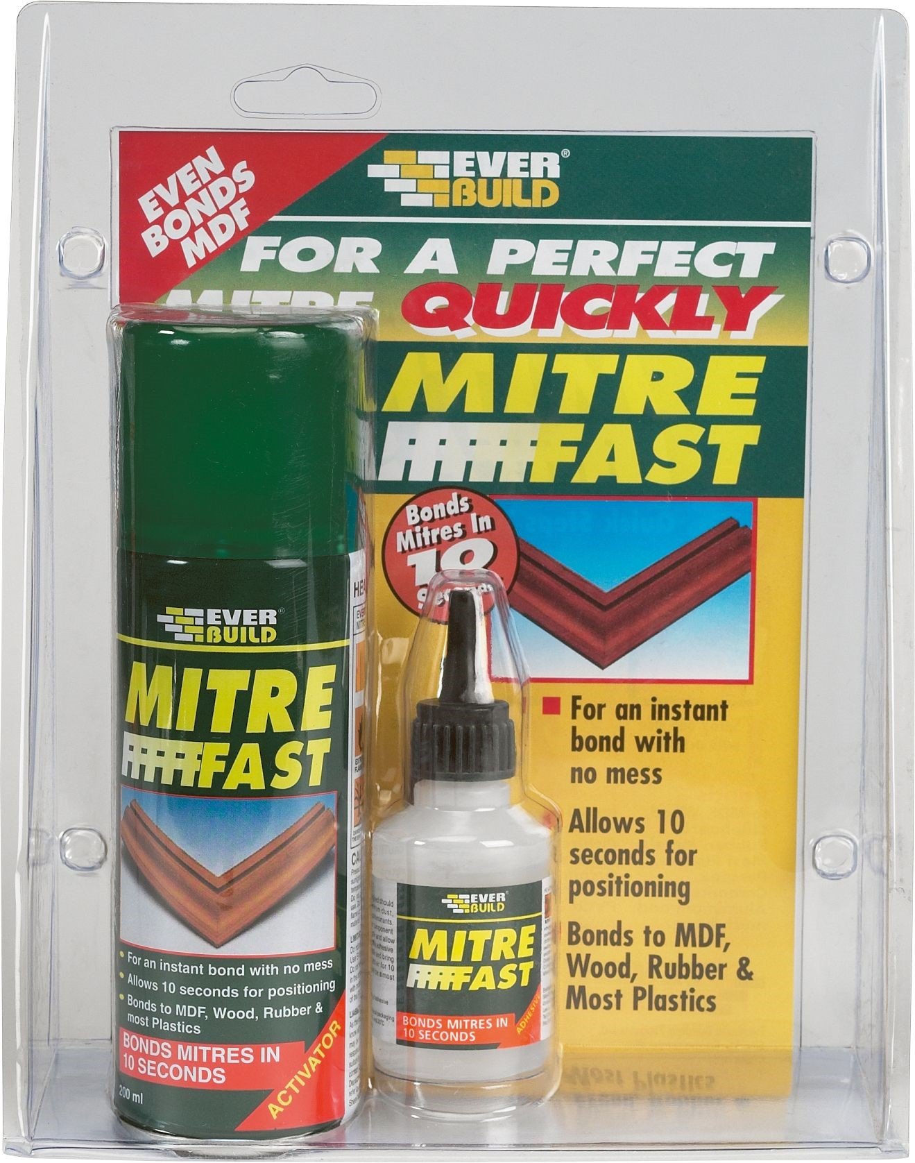 Everbuild MITRE1 Mitre Fast Bonding Kit Adhesive & Activator Price Comparisons | Compare The Build