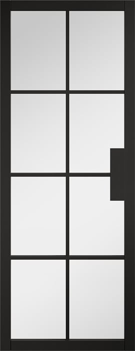 LPD Malvern Internal Pre-finished Black Clear Glazed 1981x762x35mm Price Comparisons | Compare The Build