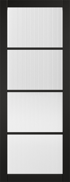 LPD Soho Internal Black Reeded Glazed 1981x762x35mm Price Comparisons | Compare The Build