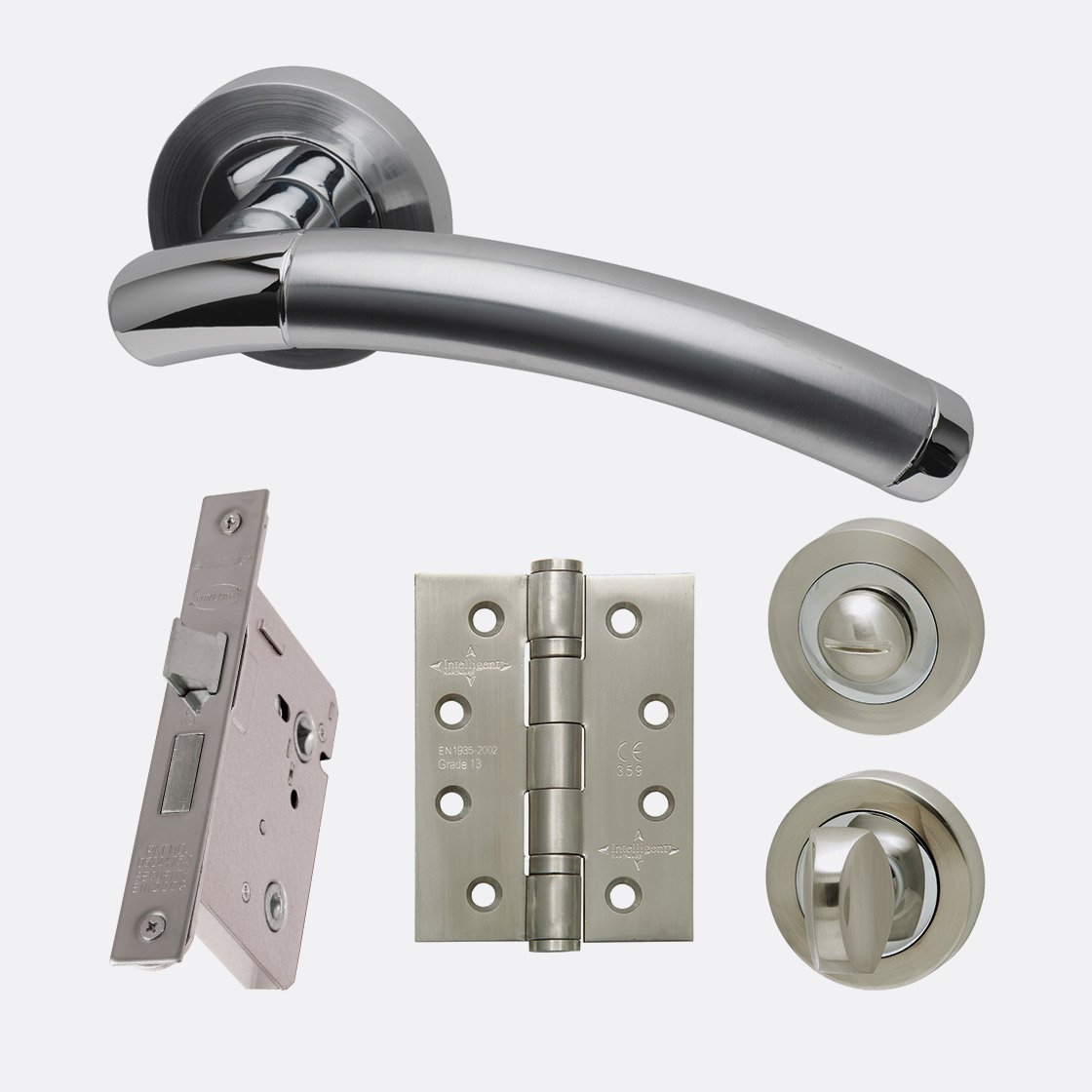 LPD Ironmongery Saturn Privacy Handle Hardware Pack 214x208x68mm Price Comparisons | Compare The Build