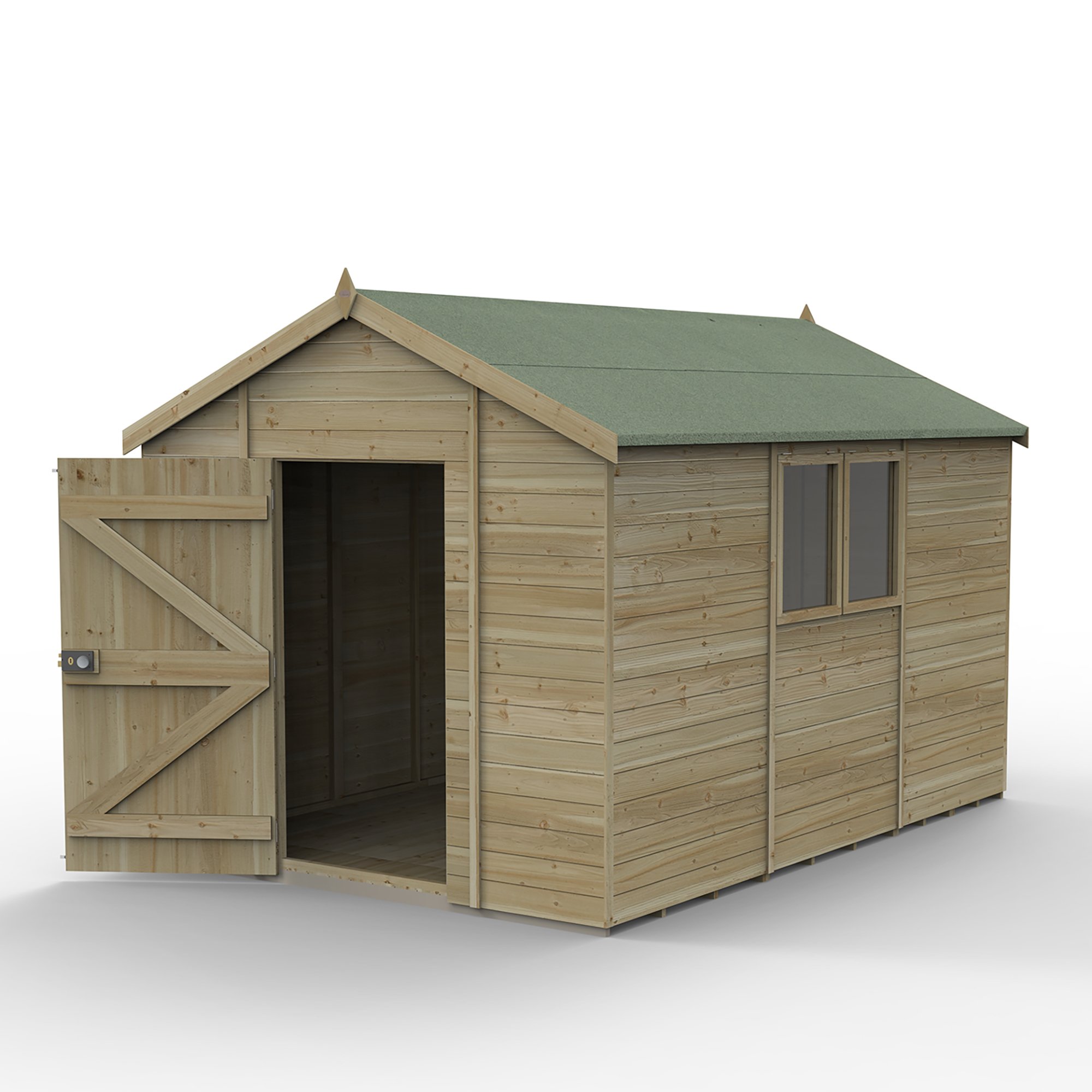 Forest Timberdale 12x8  Apex Shed FSC® certified (Installed) Price Comparisons | Compare The Build