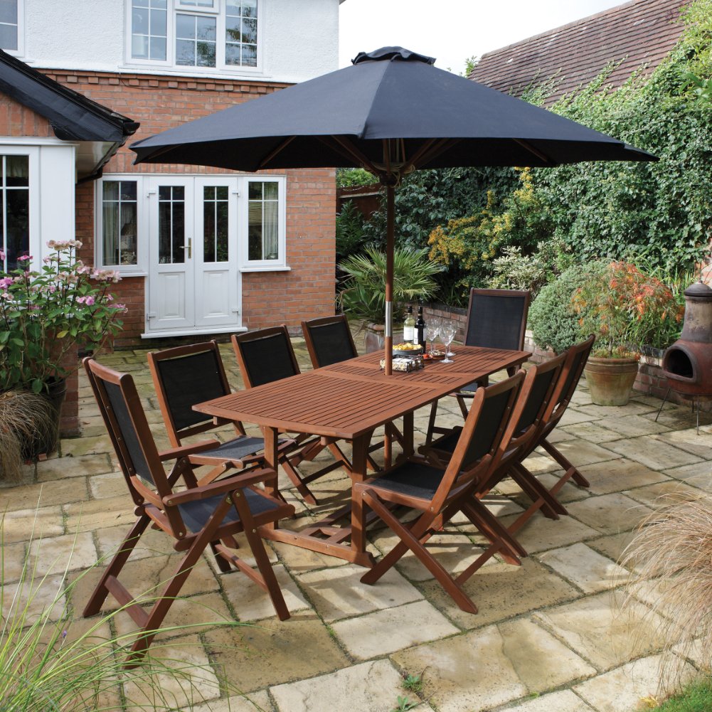 Rowlinson Bali 10-Piece Garden Dining Set Price Comparisons | Compare The Build