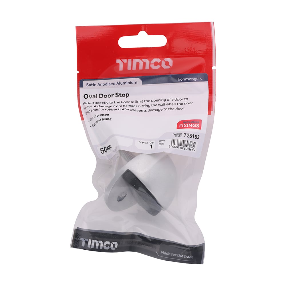 TIMco Oval Door Stop SAA 50mm 1 EA Price Comparisons | Compare The Build