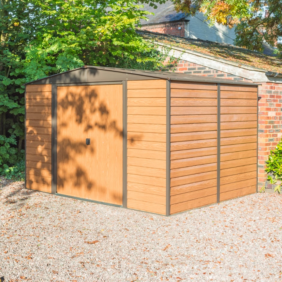 Rowlinson 10x12 Woodvale Metal Apex Shed Price Comparisons | Compare The Build