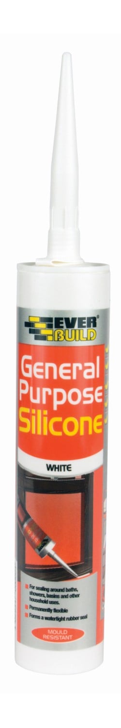 Everbuild 12GPSWE General Purpose Silicone White 280ml | Compare The Build