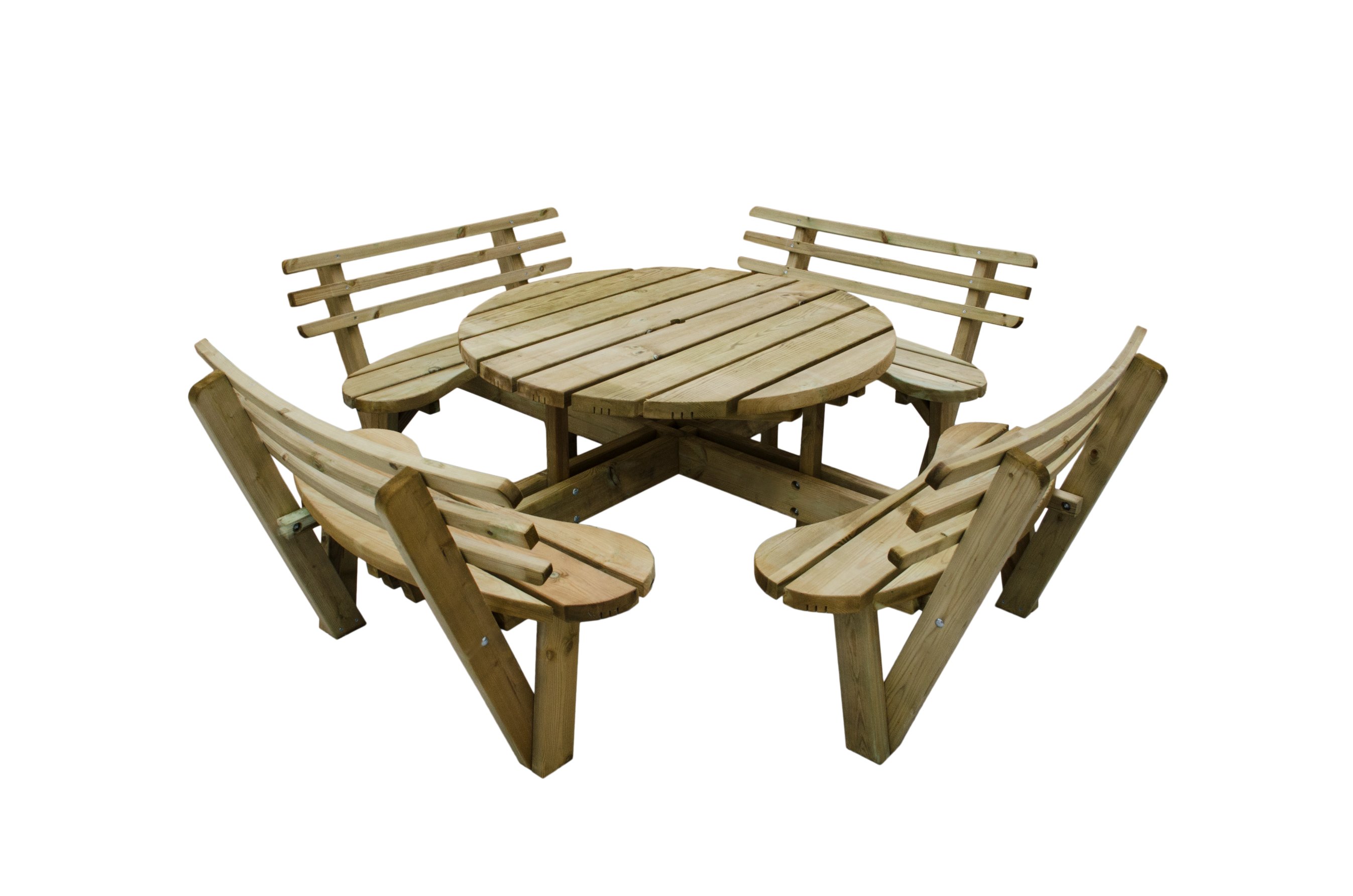 Circular Picnic Table with Seat Backs (Home Delivered) Price Comparisons | Compare The Build
