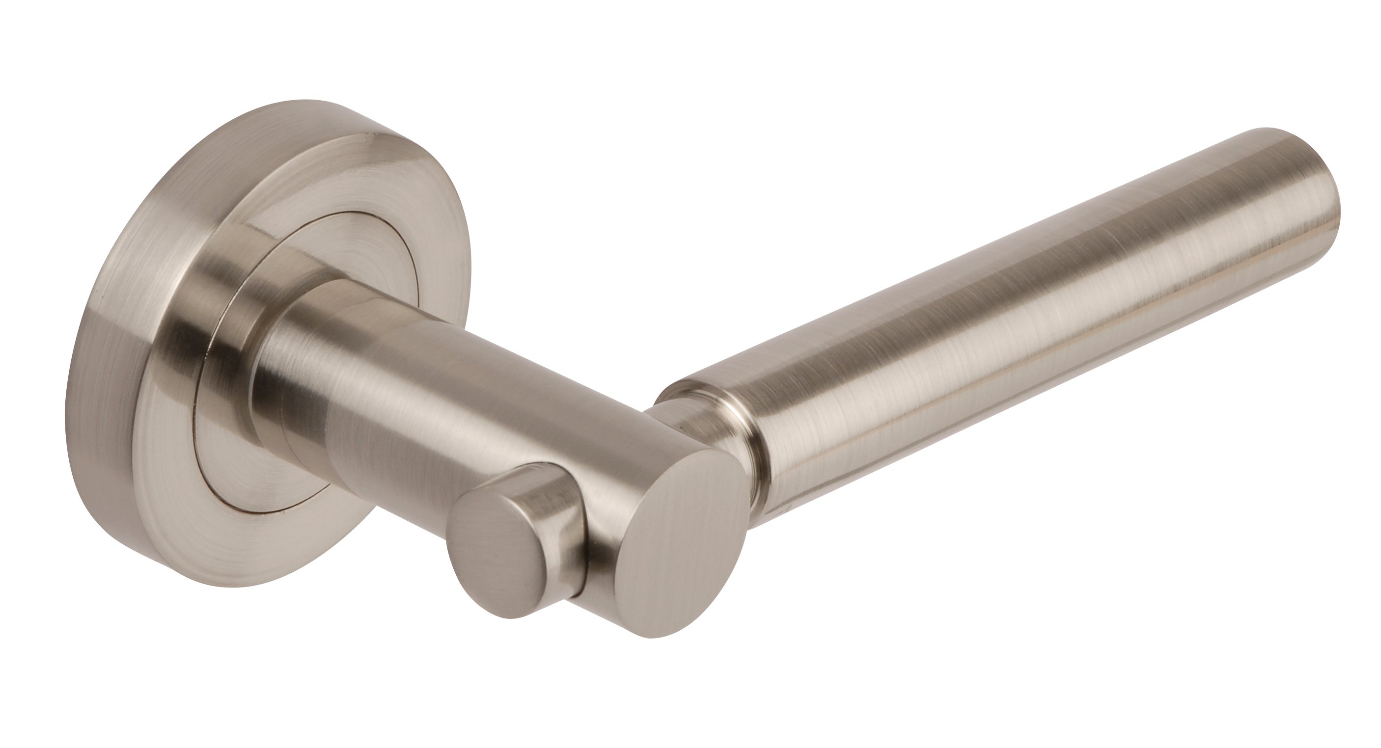Astro Lever on Round Rose - Screw Rose - Satin Nickel Price Comparisons | Compare The Build