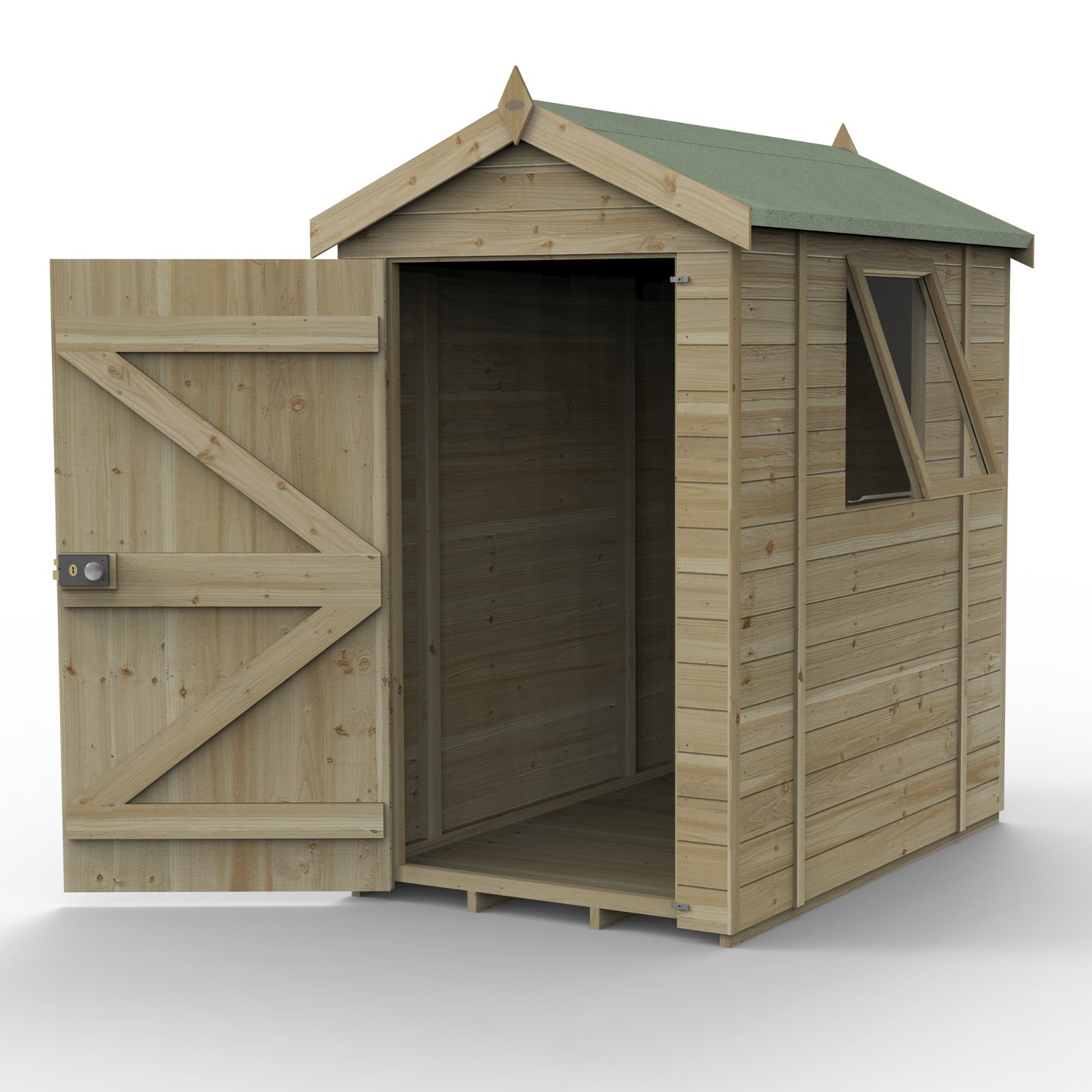 Forest Timberdale 6x4 Apex Shed FSC® certified Price Comparisons | Compare The Build