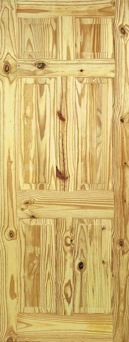 LPD 6 Panel Internal Knotty Pine 1981x686x35mm Price Comparisons | Compare The Build
