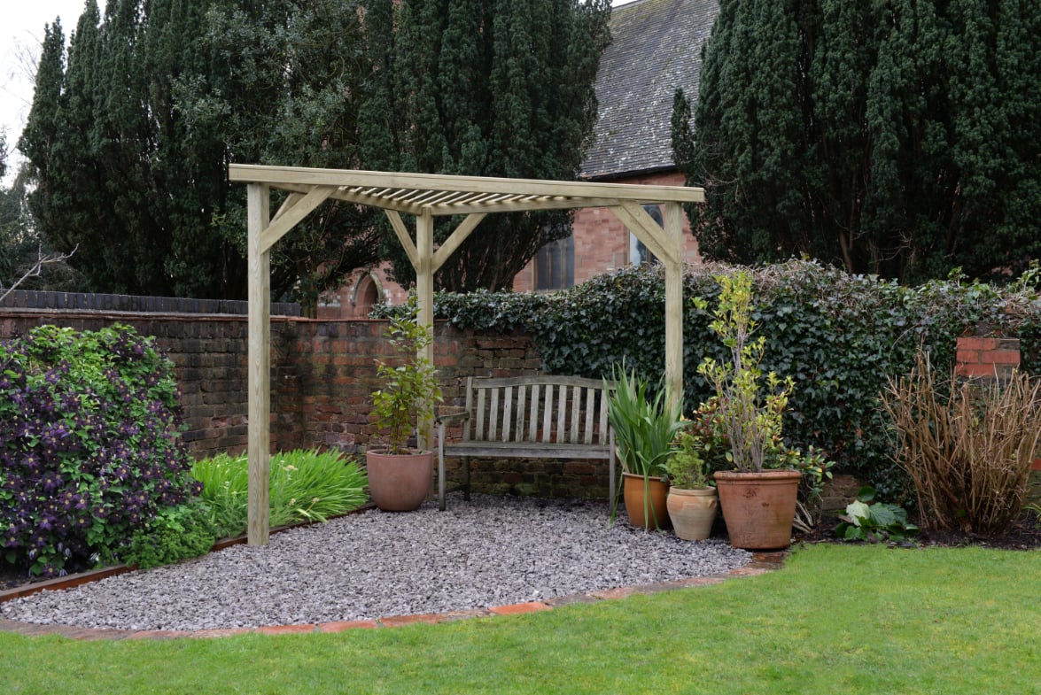 Slatted Corner Pergola FSC® certified Price Comparisons | Compare The Build