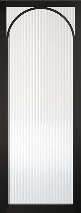 LPD Melrose Internal Pre-finished Black Reeded Glazed 1981x686x35mm Price Comparisons | Compare The Build
