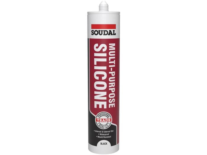 Soudal Trade Multi-Purpose Silicone Black 270ml | Compare The Build