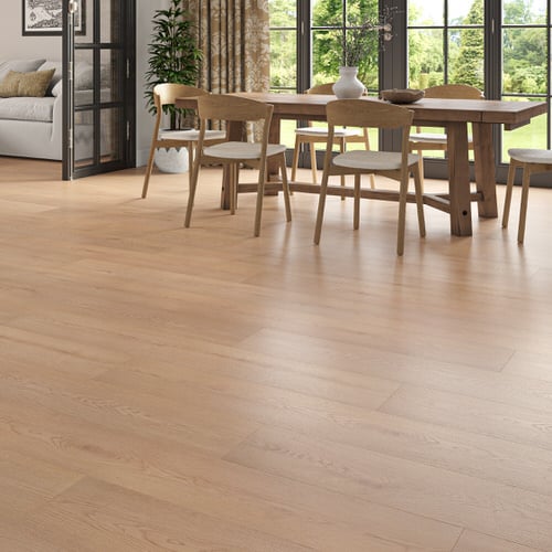 Infinite Flooring Soft Brown Oak Laminate Straight Plank Textured V-Groove AC4 Click 12x238x1515mm (2.136m²/pack) Price Comparisons | Compare The Build