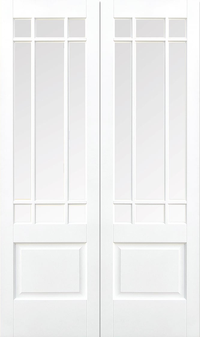 LPD Downham Pair Internal White Primed 1981x1372x40mm Price Comparisons | Compare The Build