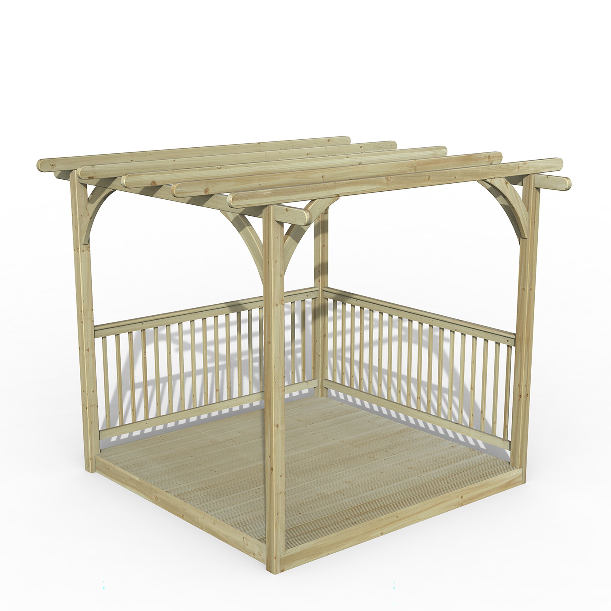 Ultima Pergola and Decking Kit - 2.4 x 2.4m FSC® certified Price Comparisons | Compare The Build