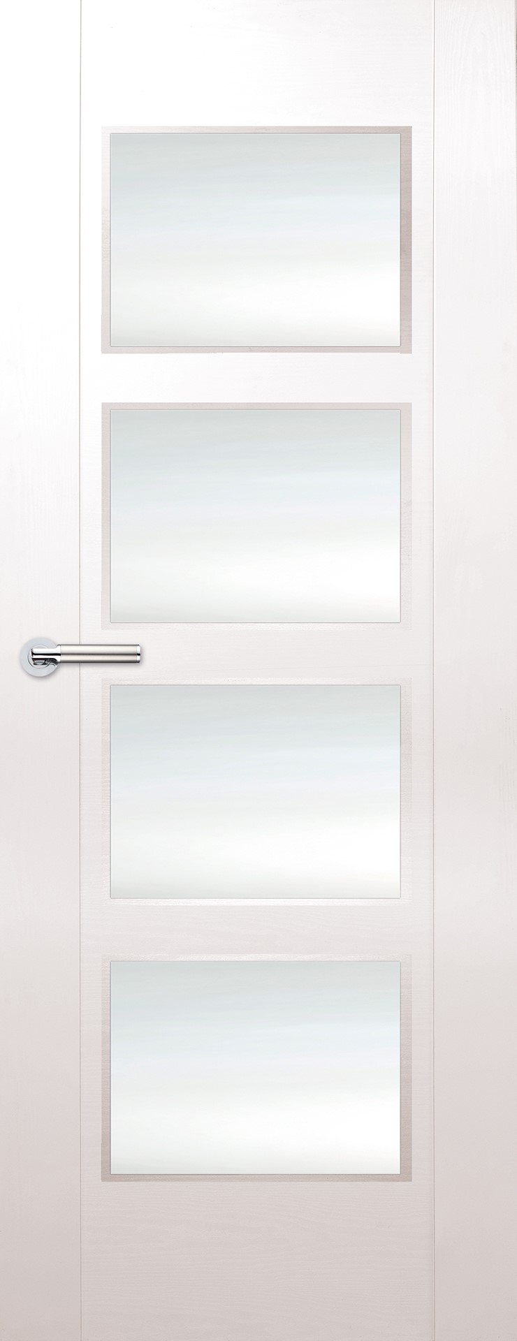 Finewood Zamora 4 Light Fully Finished White Internal Door Clear Laminated Glass 1981x838x35mm (ILWZAM4LCF29) Price Comparisons | Compare The Build
