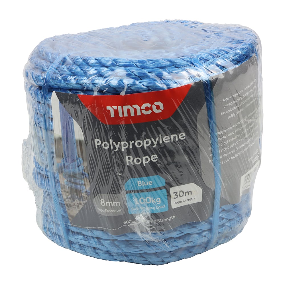 Veto BR830C 8mmx30m Blue Polypropylene Rope - Coil Price Comparisons | Compare The Build